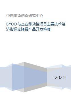 BYOD與企業(yè)移動性項目技術(shù)經(jīng)濟指標分析及武隆縣產(chǎn)品開發(fā)策略